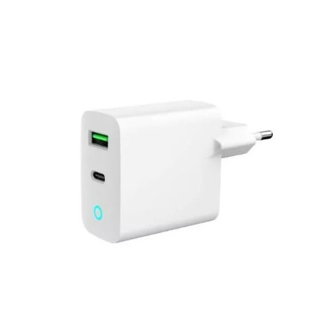 Alimentatore da rete gembird usb-a usb-c 20w bianco [azgemul00000031]