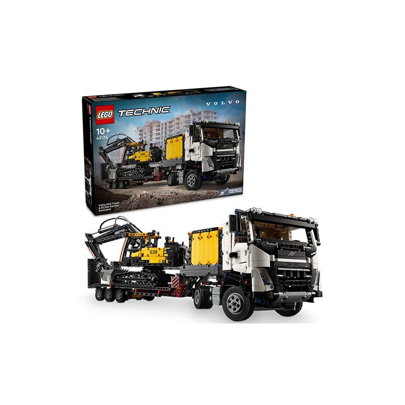 Lego volvo fmx truck & ec230 electric excavat multicolore 2274pz