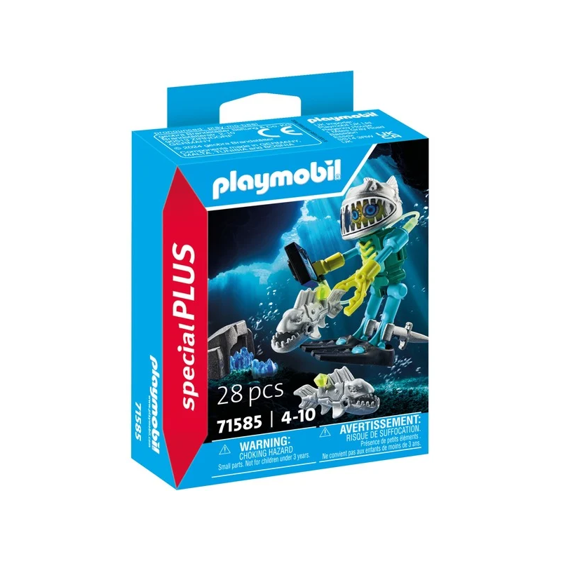 Playmobil specialplus robot subacqueo multicolore 28pz [71585]