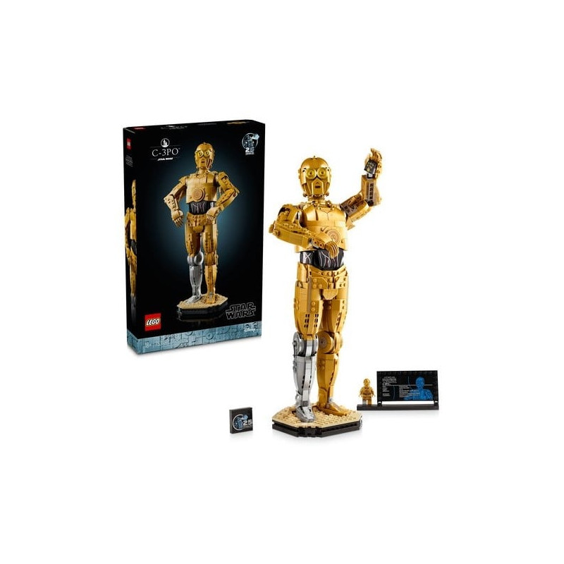 Lego star wars c-3po multicolore 1138pz [75398]