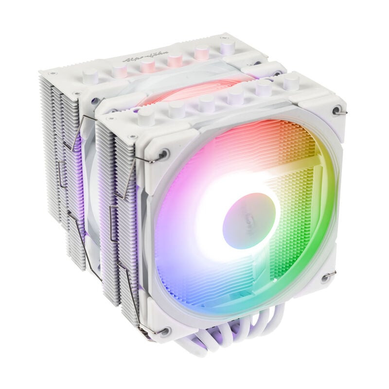 Dissipatore cpu a ventola alpenfohn brocken 4 max argb 120mm bianco