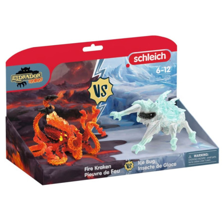 Schleich eldrador creatures scarabeo di ghiaccio contro polpo di