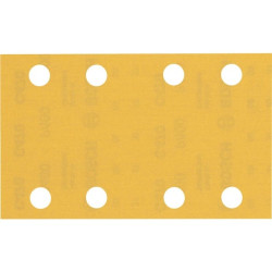 Fogli abrasivi rettangolari bosch expert c470 per levigatrici orbitali