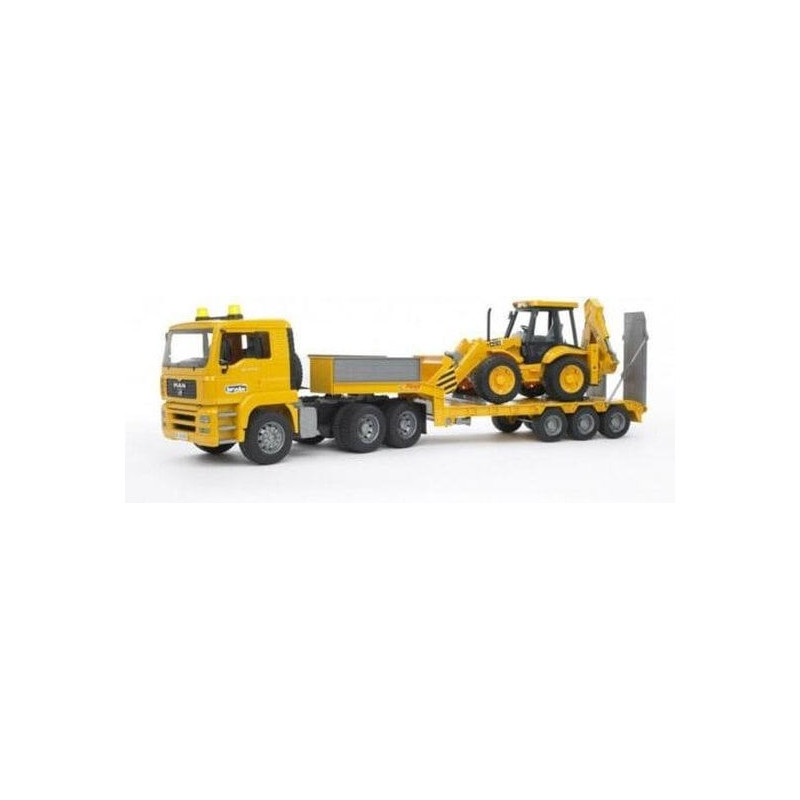 Modellino bruder man tga jcb midi cx 027 1/16 autocarro con caricatore