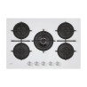 Piano cottura a gas candy moderna cvg74wtw da incasso 75cm 5 fornelli