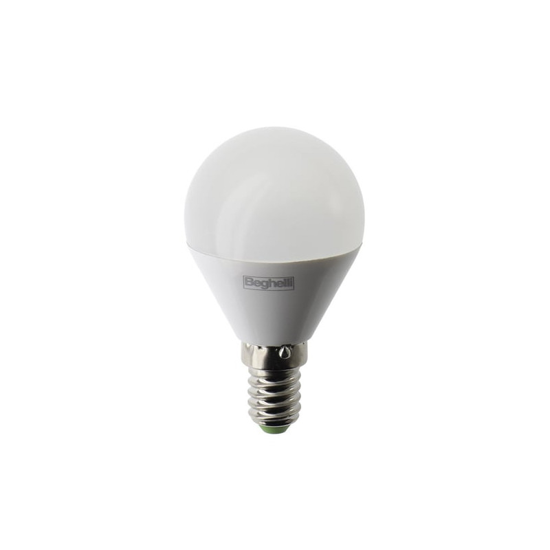Lampadina led beghelli liteled.6 58044 sfera 7w 3000k 700lm e14 bianco