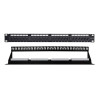 Pannello patch utp techly 24 posti rj45 cat.6 con rack 19''