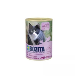 Mangime bozita cat cibo umido completo per gatti pate' con gamberi
