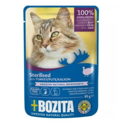 Mangime bozita sterilized cibo umido completo per gatti in gelatina