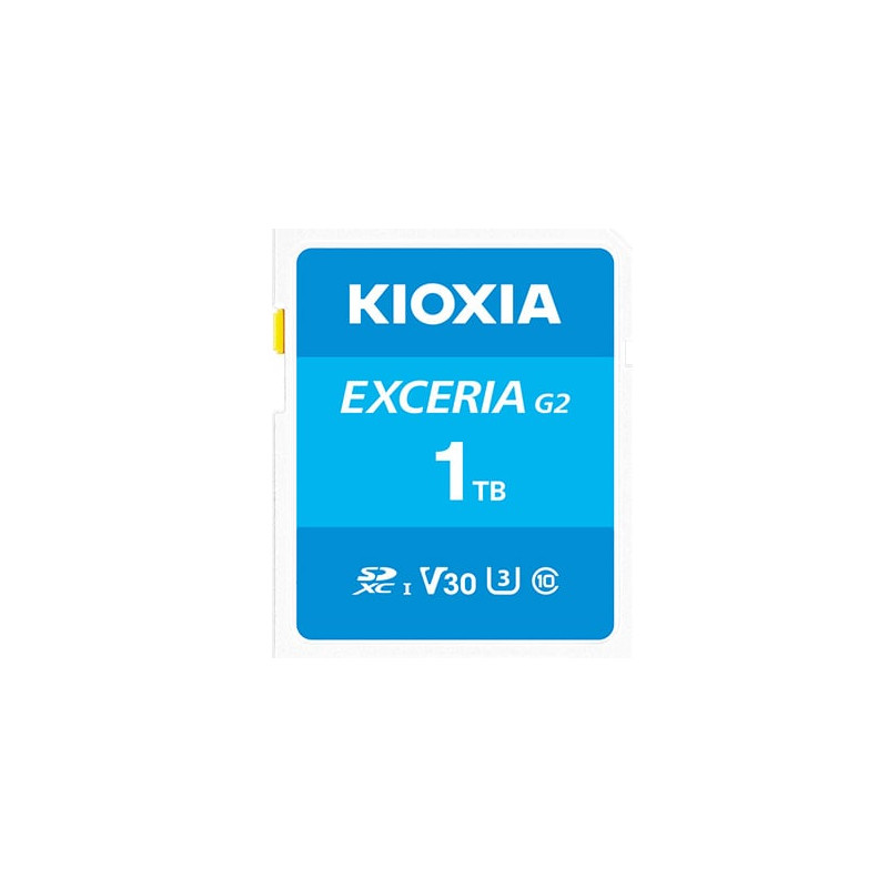 1tb scheda sdxc kioxia exceria class 10 uhs-1 v30 u3 lett.100mb/s