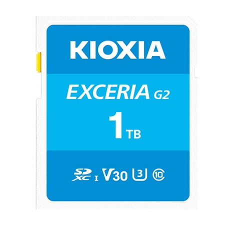 1tb scheda sdxc kioxia exceria class 10 uhs-1 v30 u3 lett.100mb/s