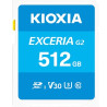 512gb scheda sdxc kioxia exceria class 10 uhs-1 v30 u3 lett.100mb/s