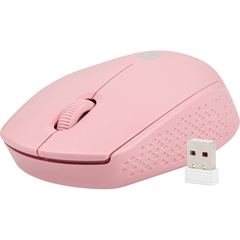 Mouse natec stork ottico/destro/wireless/1600dpi/3 pulsanti/rosa