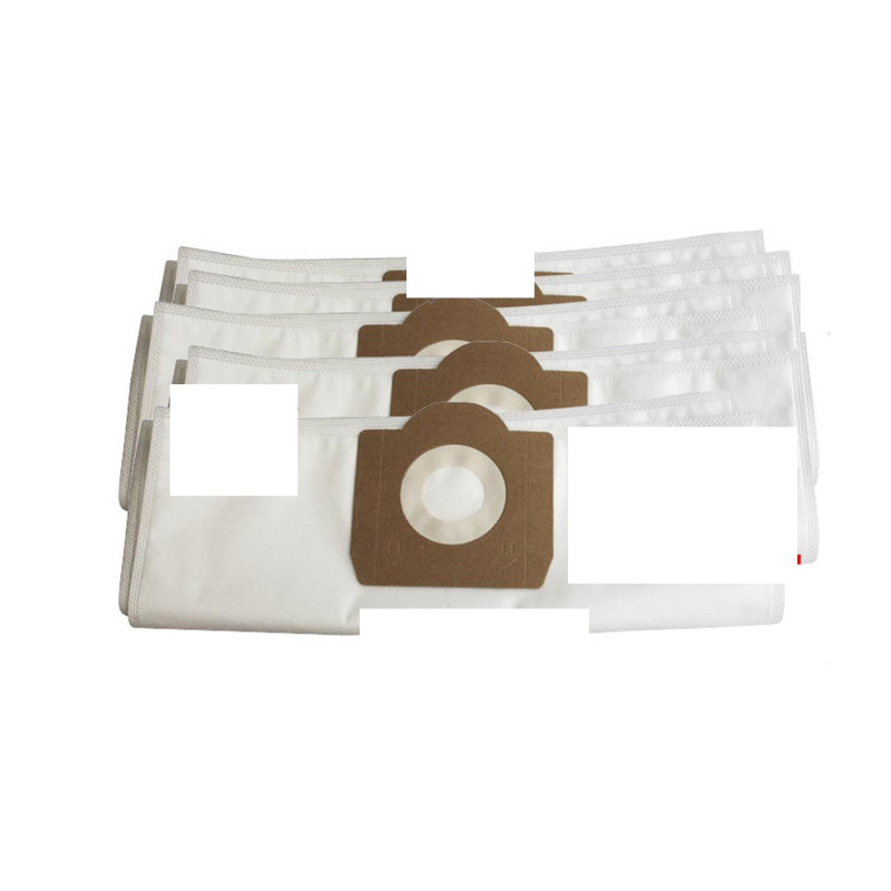 Sacchetto aspirapolvere lavor in microfibra nero/bianco 10pz