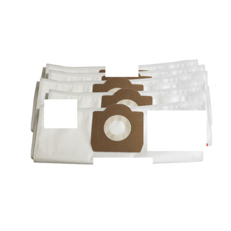 Sacchetto aspirapolvere lavor in microfibra nero/bianco 10pz