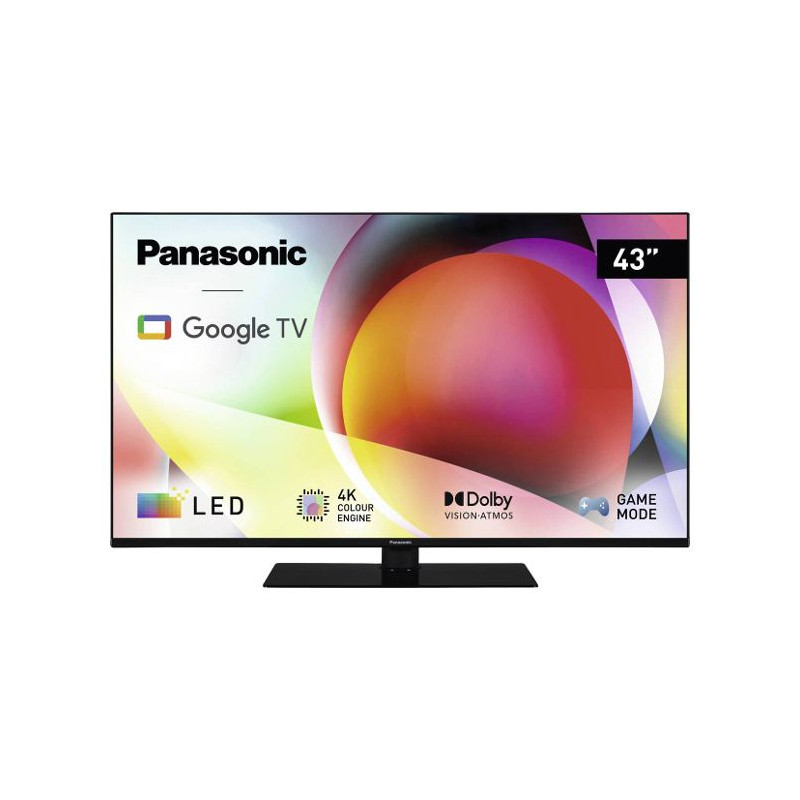 Tv led 43'' panasonic tn-43w70aez serie w70 4k uhd 3840x2160p/smart