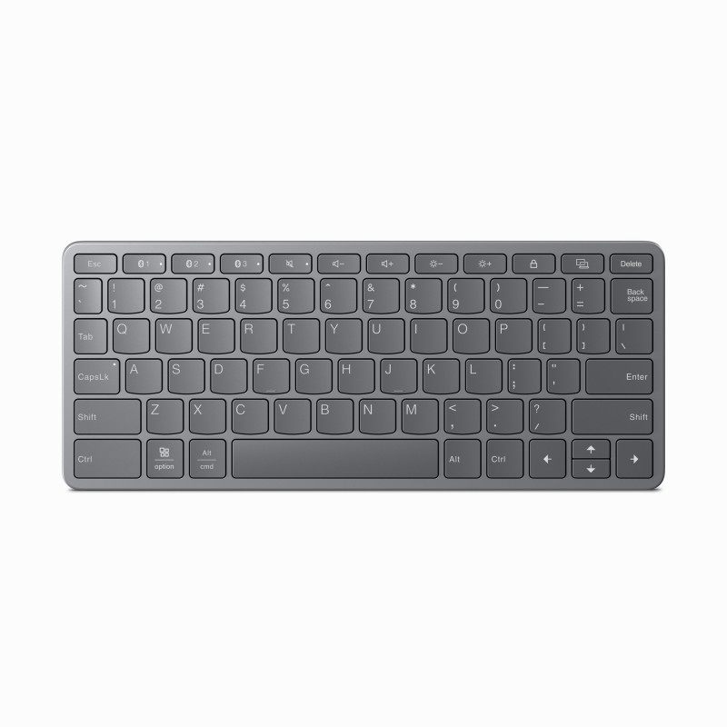 tastiera lenovo zg38c0581 senza fili/bluetooth qwerty grigio [zg38c05814]