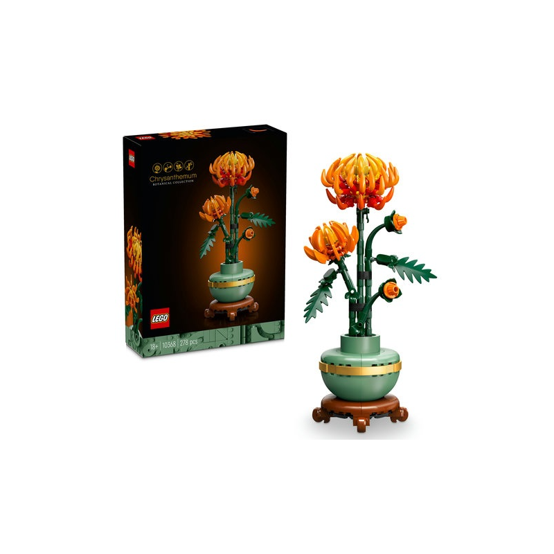 Lego icons crisantemo per adulti multicolore 278pz [10368]