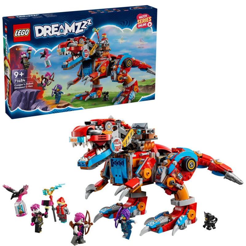 Lego dreamzzz robot dinosauro c-rex di cooper multicolore [71484]