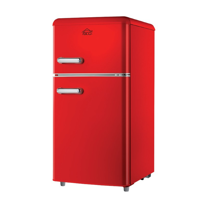 Frigorifero dcg retro combinato classe e rosso [mf100rcdp]