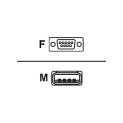 Cavo seriale honeywell 3m genesis xp da usb m a db-9 f nero [cbl-500-300-s00-09]