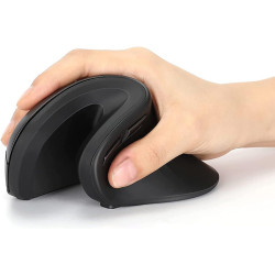 Mouse verticale techly im 1100-vm-b ottico ergonomico wireless