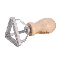 Tagliaravioli imperia triangolo per lato 50mm acciaio inossidabile/legno