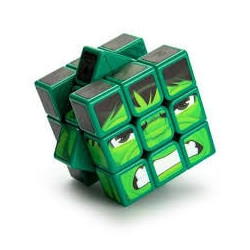 Puzzle cubo spin master rubik cubo 3x3 hulk [6071042]