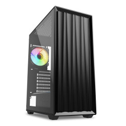 Case sharkoon vk3 rgb middle tower atx vetro temperato nero [4044951041237]