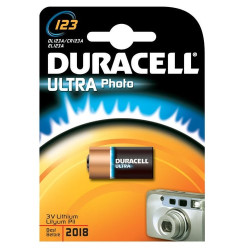 Pila duracell 1 pz. litio photo ultra m3 v.3 dl123 [duracell]
