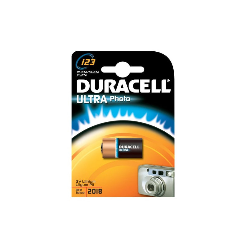 Pila duracell 1 pz. litio photo ultra m3 v.3 dl123 [duracell]