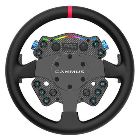 Volante da gioco cammus c12 a trasmissione diretta nero