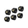 Connettori a pressione hyte per tubi 14mm nero 6pz [17256]
