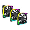 Set di ventole 120x120 montech ax120 pwm argb 120mm nero 3pz [ax120