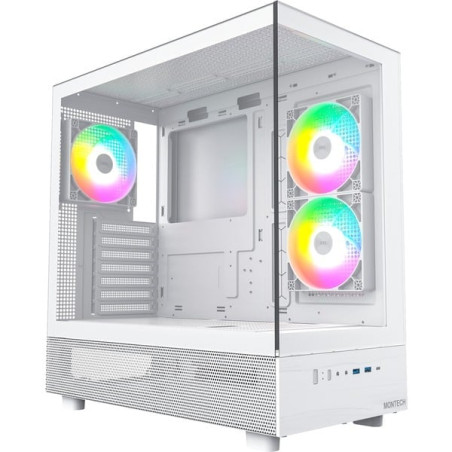 Case montech xr rgb midi-tower atx bianco [xr (w)]