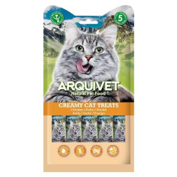 Snack arquivet snack cremoso al pollo per gatti 5x14g
