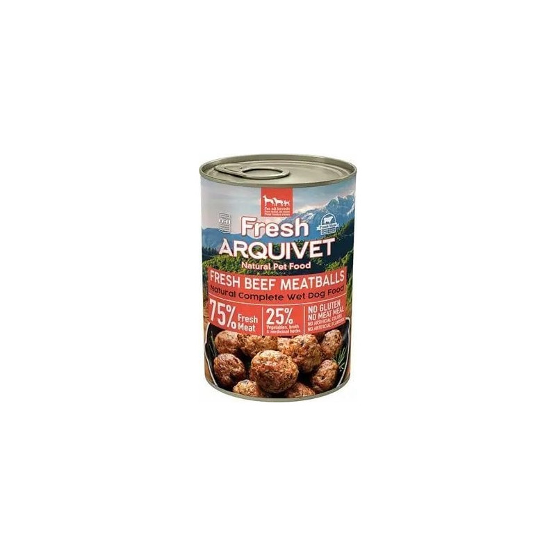 Cibo secco arquivet polpette di manzo fresco in salsa 400g