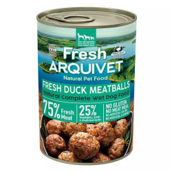 Cibo umido arquivet polpette fresche con anatra patata dolce/arancia