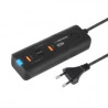 Caricabatterie esperanza da muro 2xusb-c/2xusb-a 60w nero