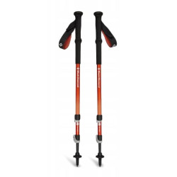 Bastoncini da trekking black diamond trail back nero/arancione [bd112552]