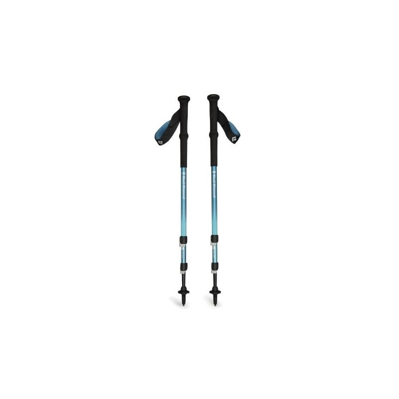 Bastoncini da trekking black diamond trail back nero/blu [bd112552]