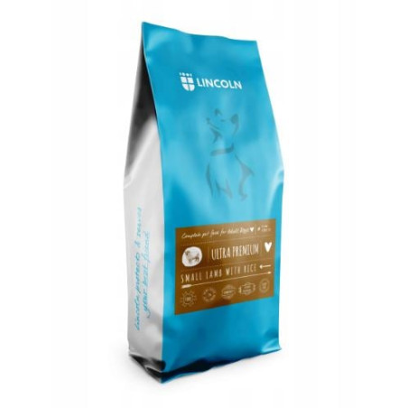 Mangime secco per cani lincoln ultra premium adult small agnello