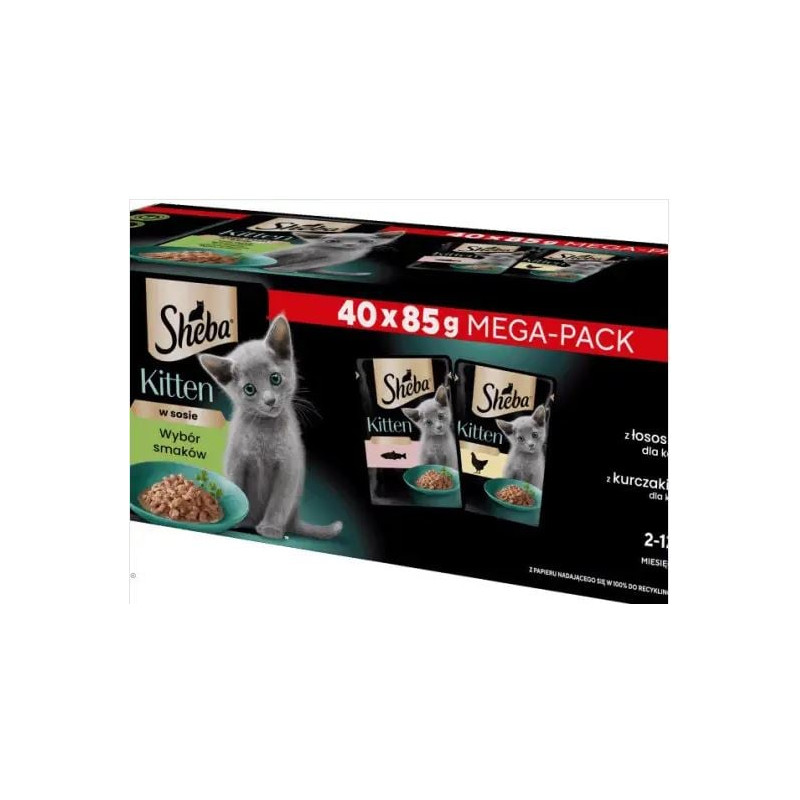 Mangime umido sheba sapori in salsa per gatti 40x85 g