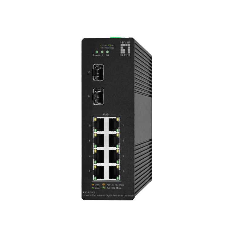 Switch levelone igs-2110p gestito l2 10 porte gigabit ethernet