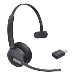 Cuffia yealink headset wh64 hybrid mono uc wireless bluetooth a padiglione