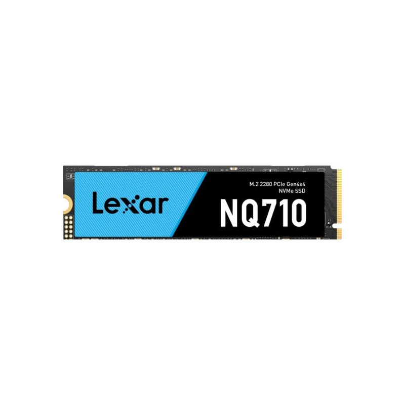 Ssd 500gb lexar pcie gen4x4 nvme m.2 nero [lnq710x500g-rnnng]