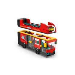 Gioco da costruzione lego city autobus a due piani roso 384pz [60407]