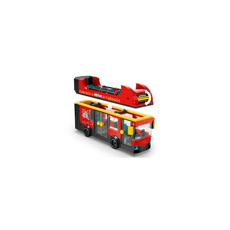 Gioco da costruzione lego city autobus a due piani roso 384pz [60407]