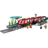 Gioco da costruzione lego city tram cittadino con stazione multicolore