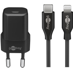 Caricatore goobay per smartphone 30w 3a usb-c nero 1pz [64574]